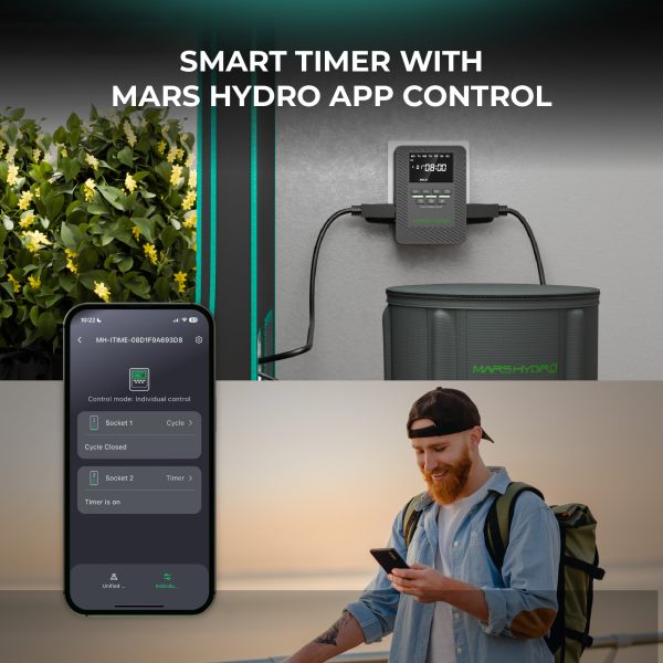 iTime 2-in-1 Smart Timer – Mars Hydro Double prise