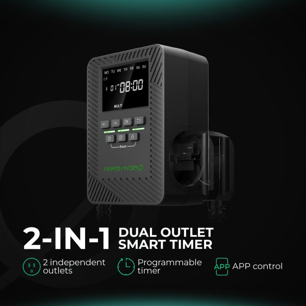 iTime 2-in-1 Smart Timer – Mars Hydro Double prise