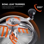 Bud Leaf Bowl Trimmer 13" - Défoliateur manuel Ø33cm à lames rotatives avec dôme transparent Spider Farmer