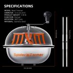 Bud Leaf Bowl Trimmer 13" - Défoliateur manuel Ø33cm à lames rotatives avec dôme transparent Spider Farmer