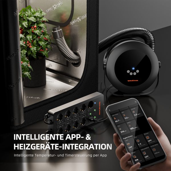 Chauffage de tente de culture intelligent PTC 540W Spider Farmer