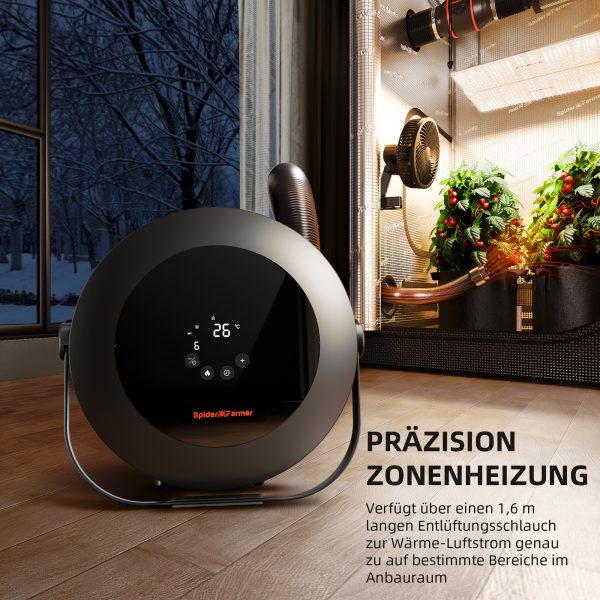 Chauffage de tente de culture intelligent PTC 540W Spider Farmer
