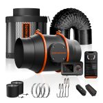 Kit Extracteur d'air / Filtre (Ø150mm) Contrôleur Intelligent GGS Spider Farmer