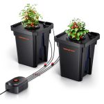 Système hydroponique DWC 2 sceaux de 7 gallons (≃ 26L) Spider Farmer avec kit goutte à goutte supérieur pour Culture en eau profonde
