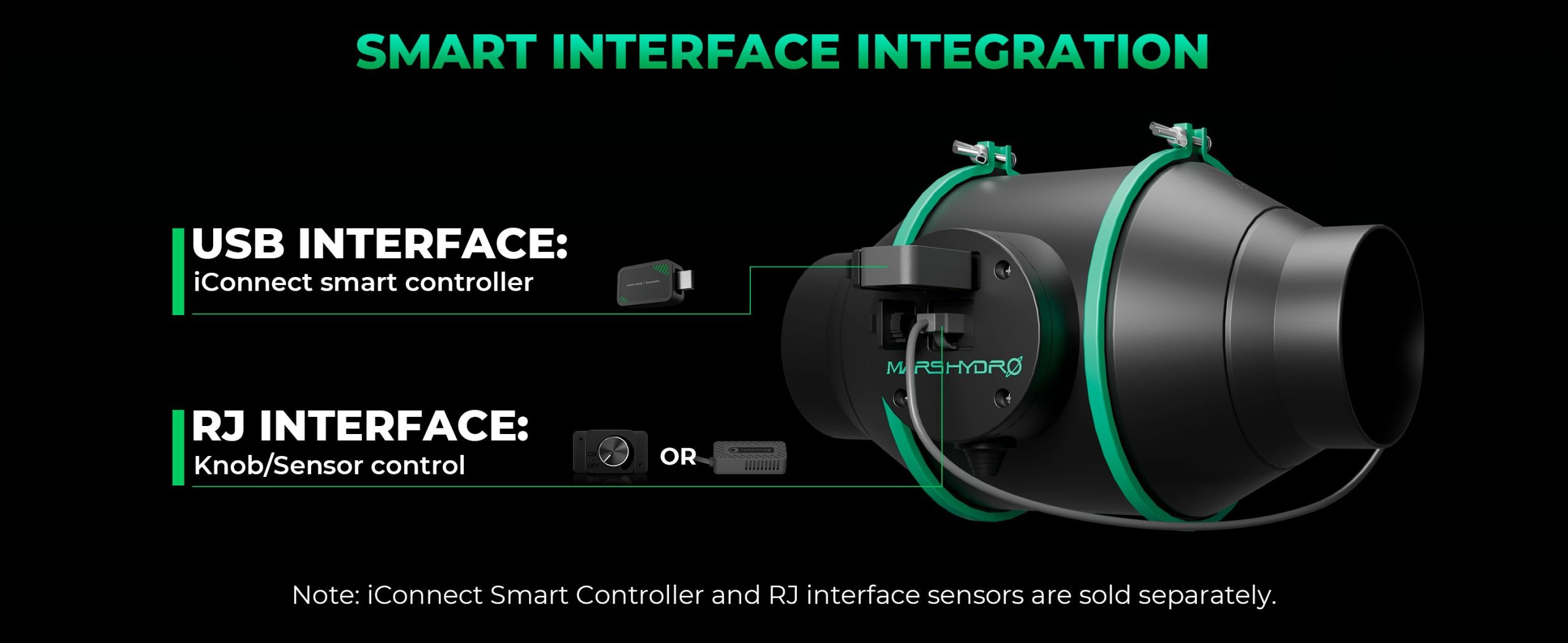 Kit Extracteur d'air iFresh / Filtre Contrôleur Intelligent Mars Hydro
