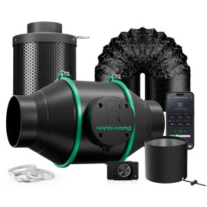 Kit Extracteur d'air iFresh / Filtre (Ø100mm) Contrôleur Intelligent Mars Hydro