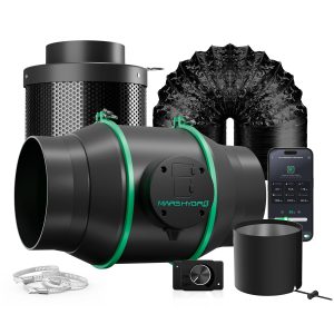 Kit Extracteur d'air iFresh / Filtre (Ø150mm) Contrôleur Intelligent Mars Hydro