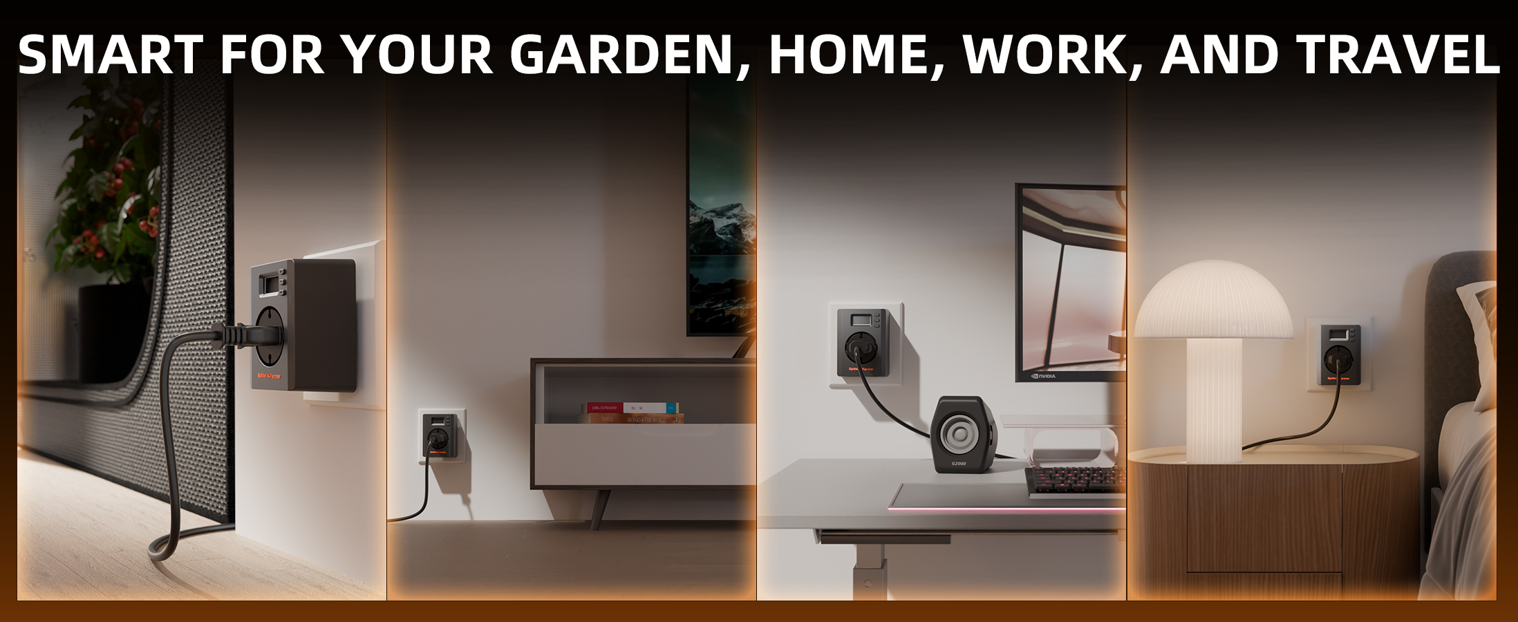 S-Station Spider Farmer - Prise intelligente Wi-Fi et Bluetooth 3680W 16A pour la culture en intérieur