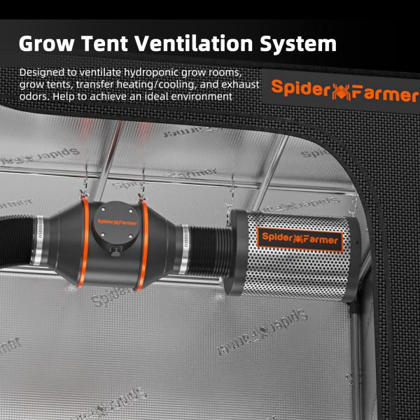 Kit Extracteur d'air / Filtre Contrôleur Manuel Spider Farmer