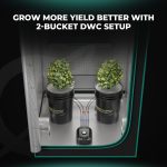 Kit Complet DWC 2 sceaux 5gallons (±19L) Mars Hydro