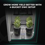 Kit Complet DWC 4 sceaux 5gallons (±19L) Mars Hydro