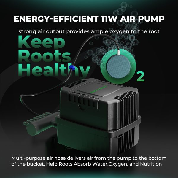 Kit Complet DWC 4 sceaux 5gallons (±19L) Mars Hydro