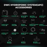 Kit Complet DWC 4 sceaux 5gallons (±19L) Mars Hydro