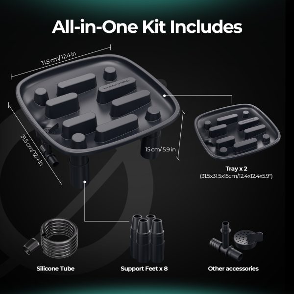 Pack de 2 Plateaux de drainage Mars Hydro - Pour tentes de culture, serres, plantes de jardin