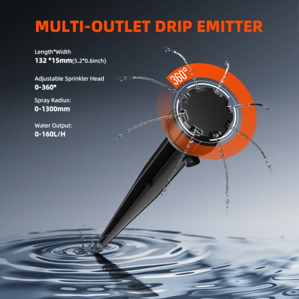 Système d’Irrigation goutte-à-goutte automatique 50L (Pompe intelligente 25 W) Spider Farmer