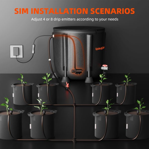 Système d’Irrigation goutte-à-goutte automatique 50L (Pompe intelligente 25 W) Spider Farmer