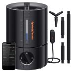 Humidificateur intelligent à vapeur froide de 5L avec capteur de température et d'humidité Smart APP Control Tuyau de ciblage extensible pour plantes Salle de tente de culture intérieure Spider Farmer