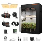 Kit Complet Spider Farmer SF2000 200W - Tente de Culture 120x60x180cm - LED Samsung 301H EVO Spectre complet - ventilateur ∅15cm - kit ventilation ∅100mm SPEED Controller SERIES