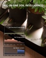 GGS Smart 3-en-1 Soil Sensor Pro Spider Farmer - Contrôle précis de l'irrigation goutte à goutte