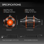 Kit Complet Spider Farmer SF2000 200W - Tente de Culture 120x60x180cm - LED Samsung 301H EVO Spectre complet - ventilateur ∅15cm - kit ventilation ∅100mm SPEED Controller SERIES