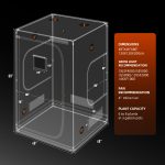 Kit Complet Spider Farmer SF4000 450W - Tente de Culture 120x120x200cm - LED Samsung 301H EVO Spectre complet - ventilateur ∅15cm - kit ventilation ∅150mm SPEED Controller SERIES