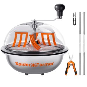 Bud Leaf Bowl Trimmer 13" - Défoliateur manuel Ø33cm à lames rotatives avec dôme transparent Spider Farmer