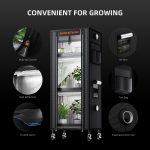 Étagère de culture 4 niveaux 40x30x120cm Spider Farmer - éclairage horticole LED 54W - Tente 1680D - Idéal pour germination et bouturage
