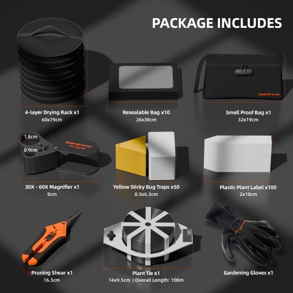 Kit d'outils de culture multifonction 9 en 1 de Spider Farmer