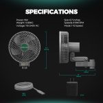 Ventilateur à Pince Ø15cm Mars Hydro