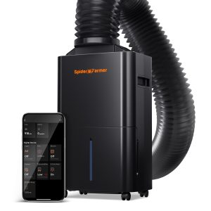 Déshumidificateur 32 pintes (15L/jour) Spider Farmer – Contrôle intelligent avec câble RJ12 et tuyau de vidange