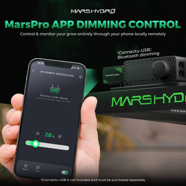 iConnectU Mars Hydro - Contrôleur intelligent pour LED - MarsPro App