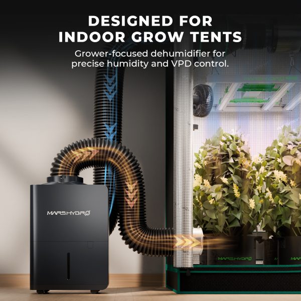 Déshumidificateur 12 L/jour - Mars Hydro - Pour tentes de culture intérieures | Smart RJ12 Control | Compatible avec le système iControl