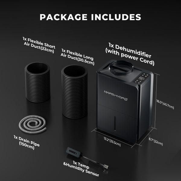 Déshumidificateur 12 L/jour - Mars Hydro - Pour tentes de culture intérieures | Smart RJ12 Control | Compatible avec le système iControl