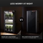 Étagère de culture 4 niveaux 70x35x150cm Spider Farmer - éclairage horticole LED 108W - Tente 1680D - Idéal pour germination et bouturage