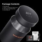 Auto-Cure Smart Jar de 2L Spider Farmer® | Pot de conservation sous vide avec couvercle intelligent pour conservation et affinage | Lot de 4 sachets bidirectionnels à 62% d'humidité