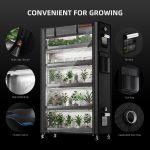 Étagère de culture 6 niveaux 110x40x180cm Spider Farmer - éclairage horticole LED 220W - Tente 1680D - Idéal pour germination et bouturage