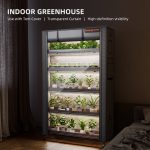 Étagère de culture 6 niveaux 110x40x180cm Spider Farmer - éclairage horticole LED 220W - Tente 1680D - Idéal pour germination et bouturage