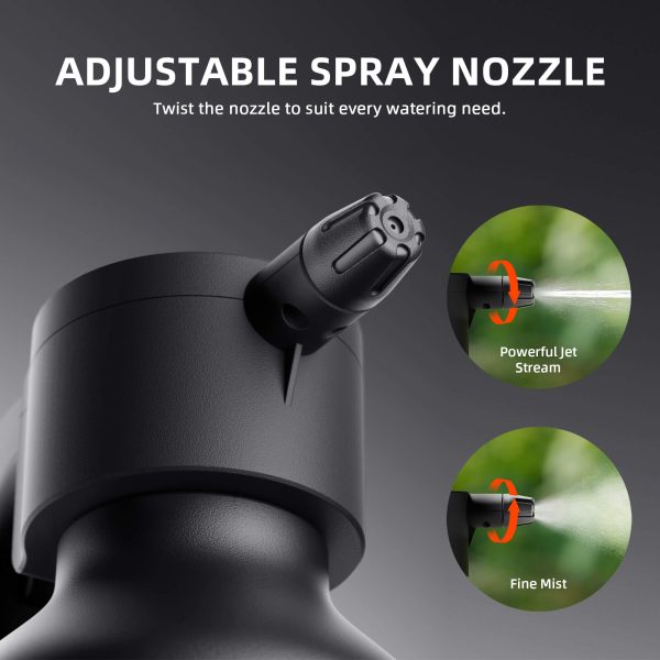 Pulvérisateur électrique 2L Spider Farmer® - Rechargement rapide (type C), vaporisateur automatique One-Touch avec tasse à mesurer pour l'arrosage intérieur et extérieur du jardin