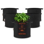 Lot de 5 sacs de culture en tissu de 40L – pots de plantes respirants et réutilisables Spider Farmer