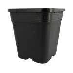 Pot carré noir 6L - 19 x 19 x 21cm - Pasquini & Bini