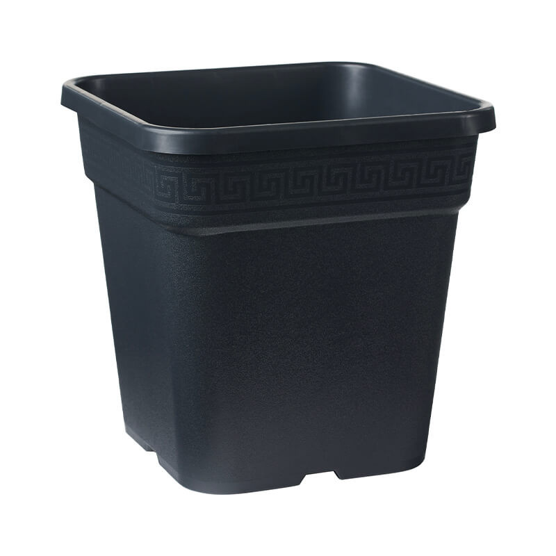 POT-CARRE-NOIR-33.5-x-33.5-x-33.5-cm-25L-2 - Pasquini & Bini Pot carré noir 25L - 33.5 x 33.5 x 34cm - Pasquini & Bini