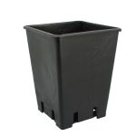 Pot carré noir haut 3.4L - 15 x 15 x 20cm - Pasquini & Bini