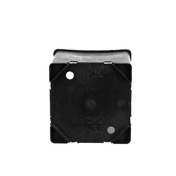 POT CARRE NOIR HAUT 15x15x20 cm - 3.4L - Pasquini & Bini