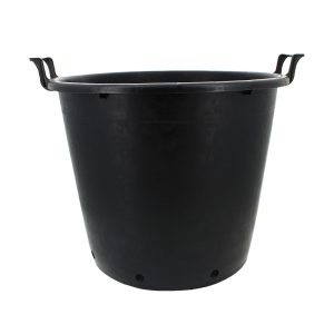 Pot rond noir - Ø55cm - 70L avec poignées - Pasquini & Bini
