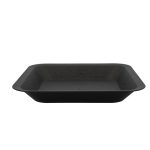 Soucoupe carrée noire - 21 x 21cm - Pasquini & Bini