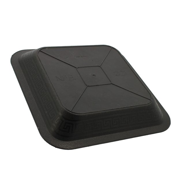 SOUCOUPE CARRE NOIRE - 21 x 21 cm ( 6L) - Pasquini & Bini