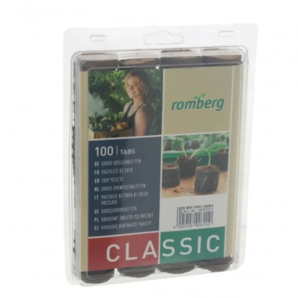 Blister de 100 pastilles COCO Ø3,6cm - Romberg