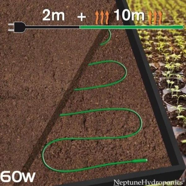 Cordon chauffant 10 mètres - 60W - Neptune Hydroponics