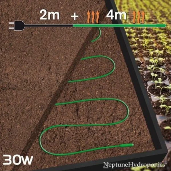 Cordon chauffant 4 mètres - 30W - Neptune Hydroponics