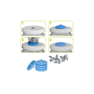 Kit sous vide - 5 valves + poiçons